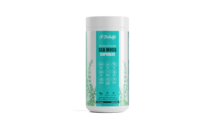 Sea Moss Capsules with Bladderwrack and Burdock Root