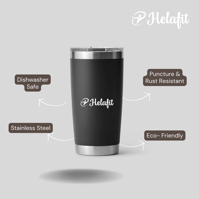 Helafit Stainless Steel Stackable Cup With Slider Lid 20 oz.