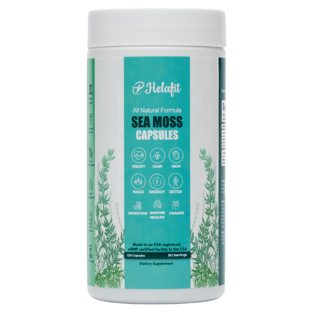 Sea Moss Capsules with Bladderwrack and Burdock Capsules