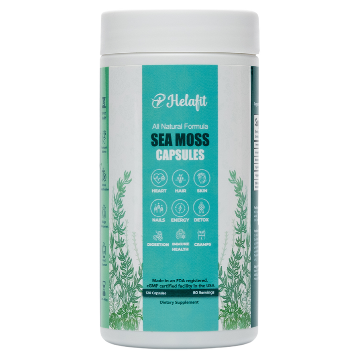 Sea Moss Capsules with Bladderwrack and Burdock Capsules